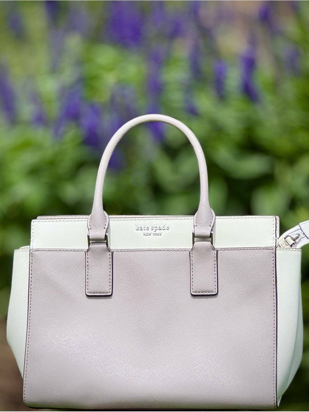 Kate Spade New York Cameron Street Candace Satchel Blush/Stone Saffiano Leather